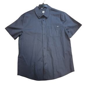 BING Signature Men's Large Black Short Sleeve Button Down Shirt